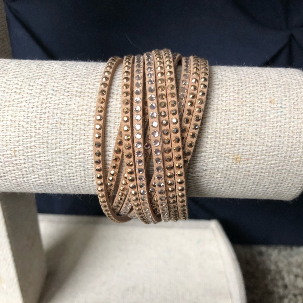 Tan Swarovski Slake bracelet